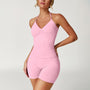 Ensemble short et haut licou sculpté