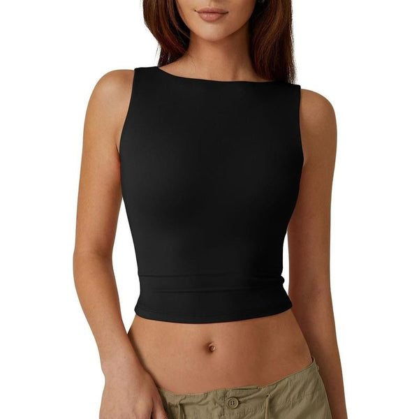 Elegantes bauchfreies Top mit offenem Rücken