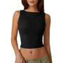 Sleek Open-Back Crop Top