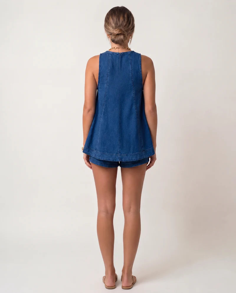 Denim-Schwing-Shorts-Set