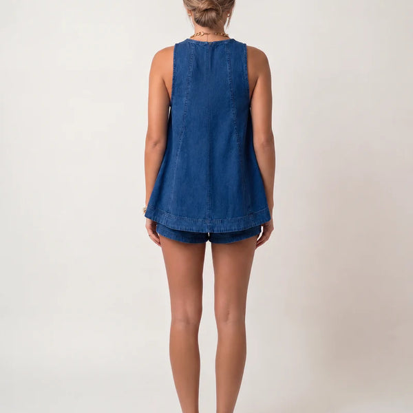 Denim-Schwing-Shorts-Set
