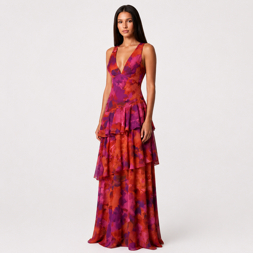Romantic Tiered Maxi Dress