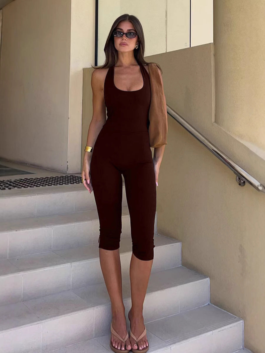 Sculpted Capri Jumpsuit