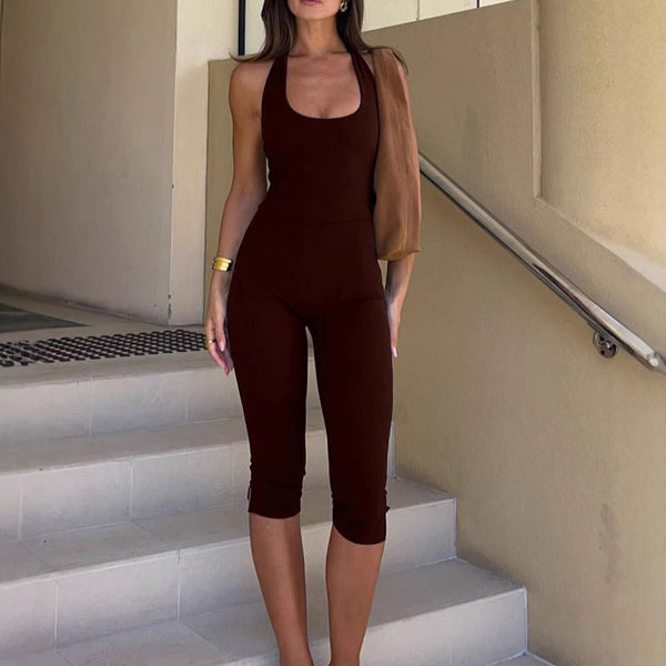 Sculpted Capri Jumpsuit