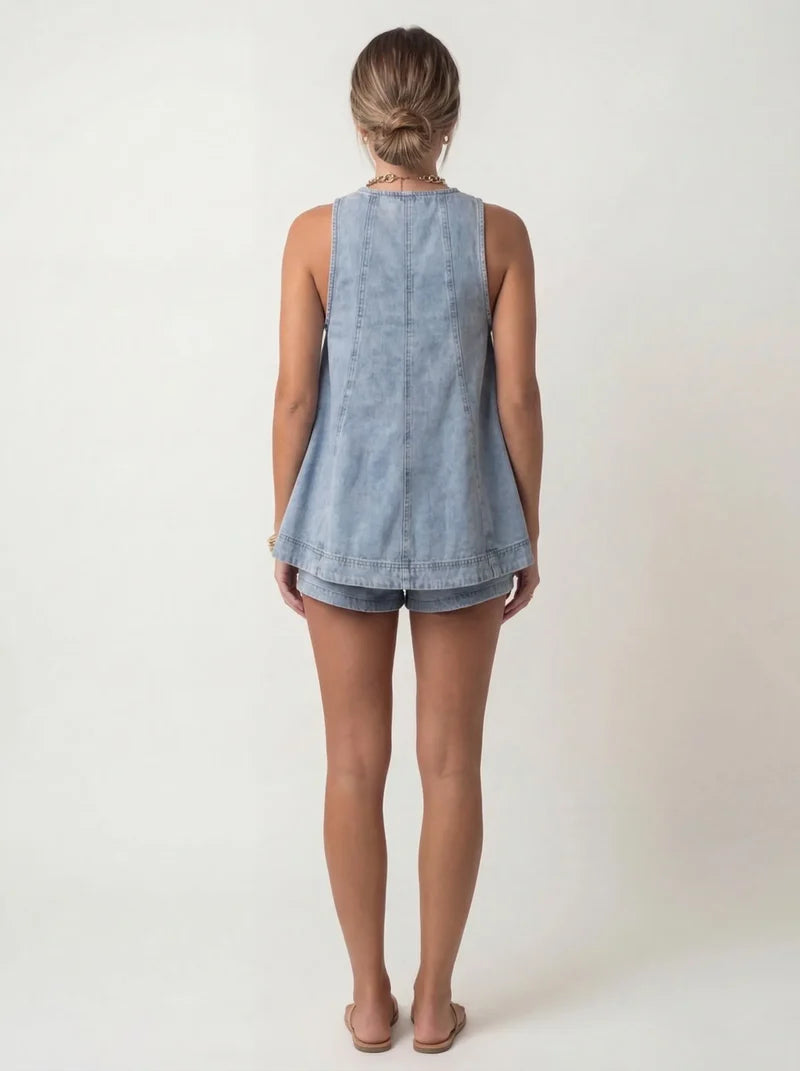 Denim-Schwing-Shorts-Set
