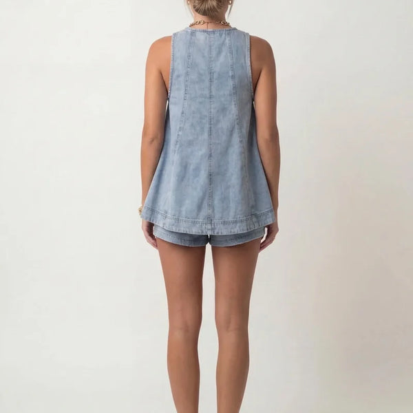 Denim-Schwing-Shorts-Set
