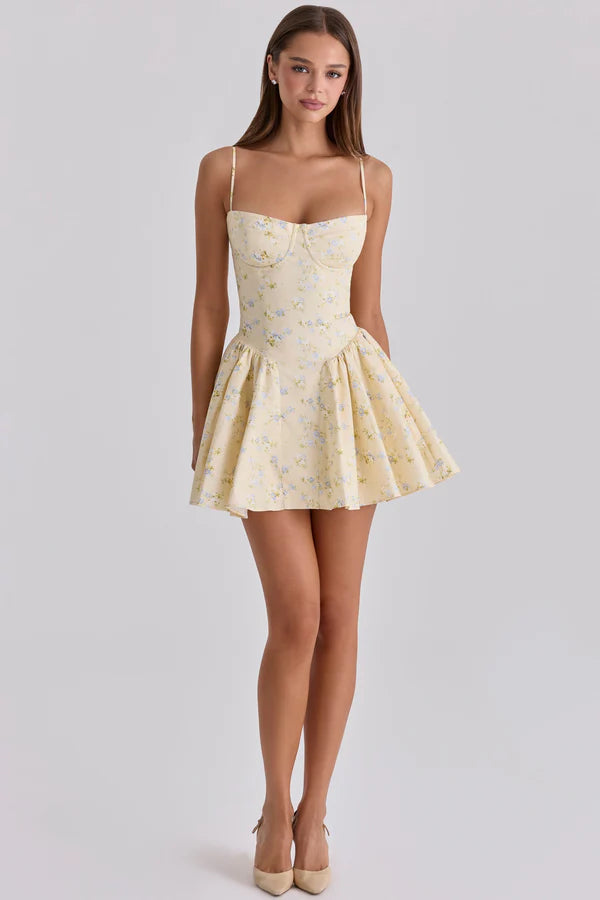 Floral Corset Mini Dress