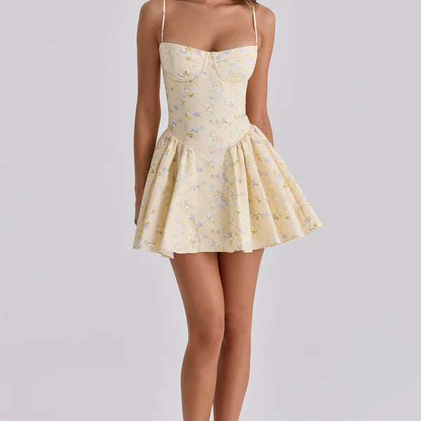 Floral Corset Mini Dress