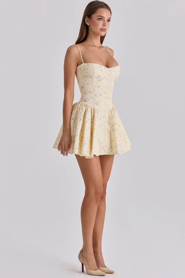 Floral Corset Mini Dress
