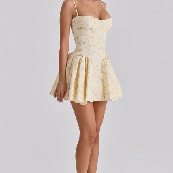 Floral Corset Mini Dress