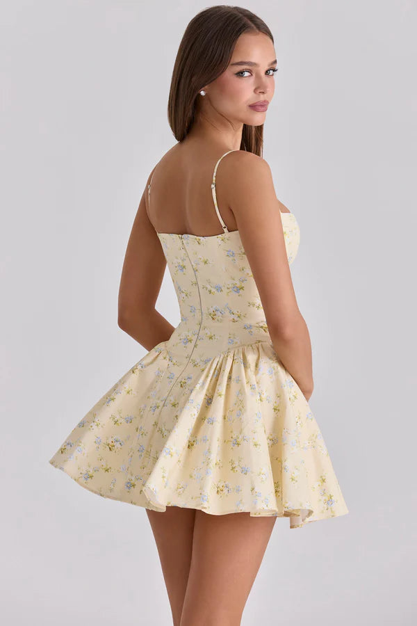 Floral Corset Mini Dress