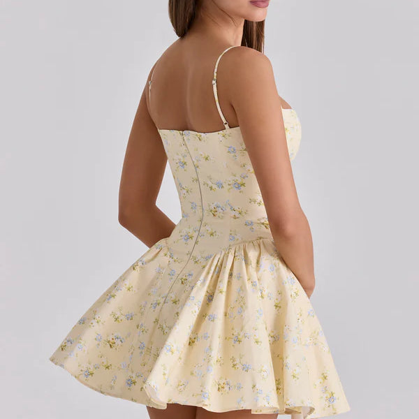 Floral Corset Mini Dress