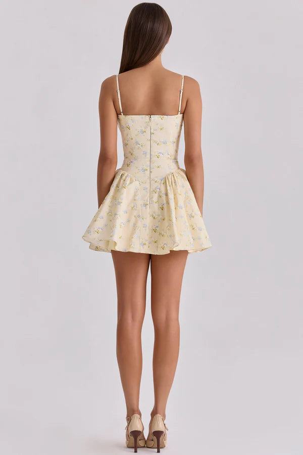 Floral Corset Mini Dress
