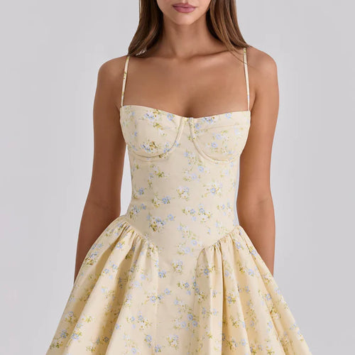Floral Corset Mini Dress