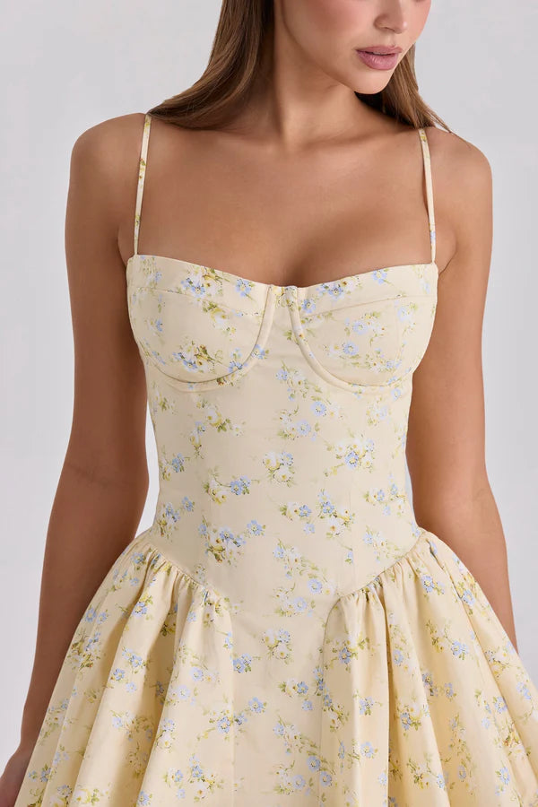 Floral Corset Mini Dress