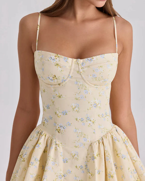 Floral Corset Mini Dress
